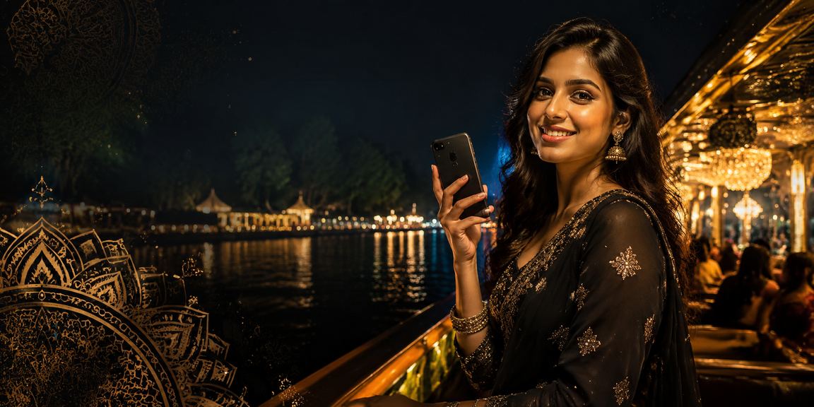 গাজীপুরে একজন বাংলাদেশি মডেল টস প্রেডিকশন গেম খেলছেন মোবাইলে
